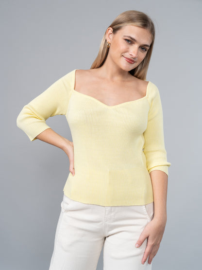 Polo Tejido Mia Amarillo