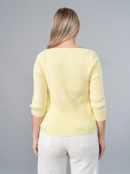 Polo Tejido Mia Amarillo