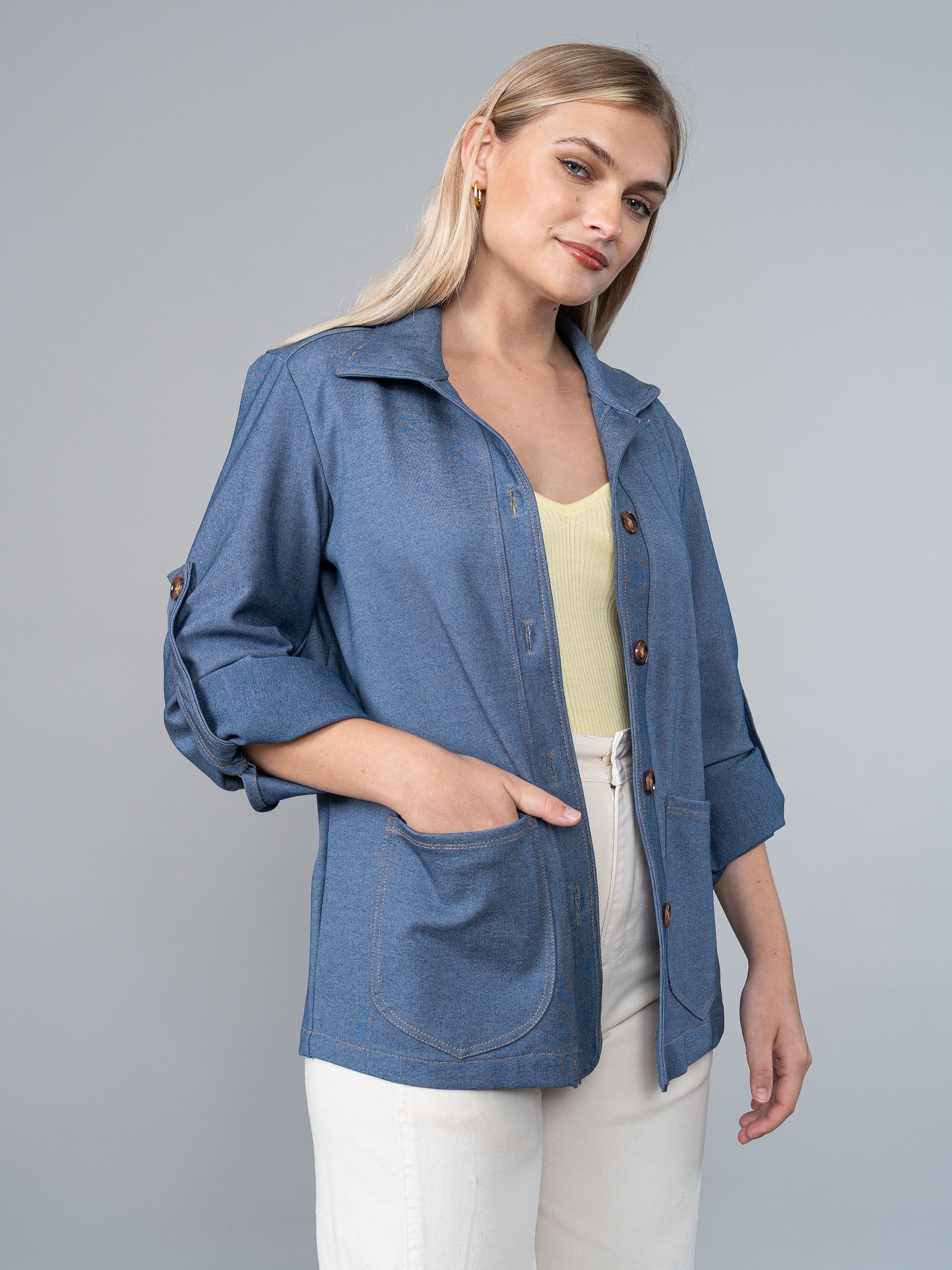 Saco Luciana Look Denim