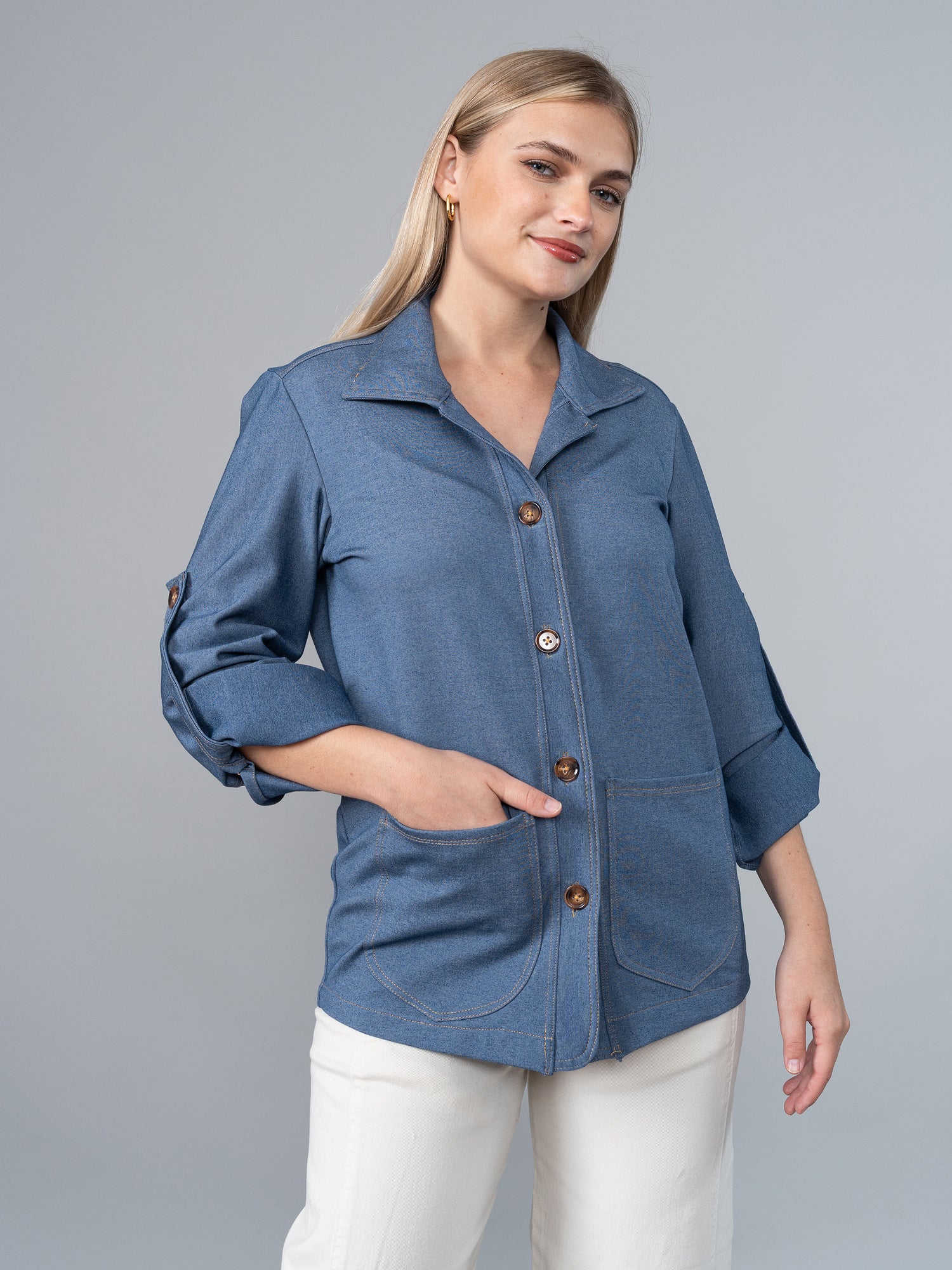 Saco Luciana Look Denim