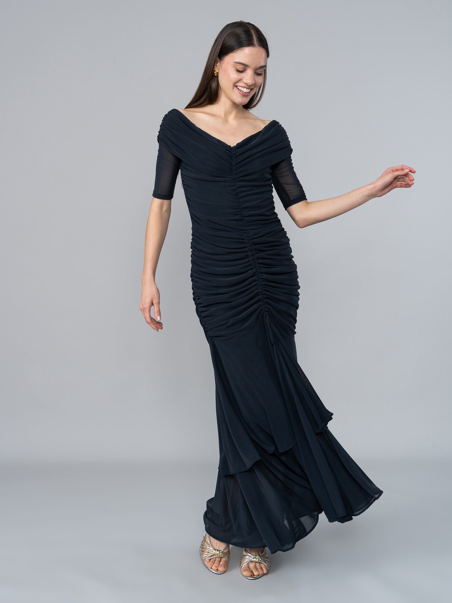Vestido July Negro en Tul