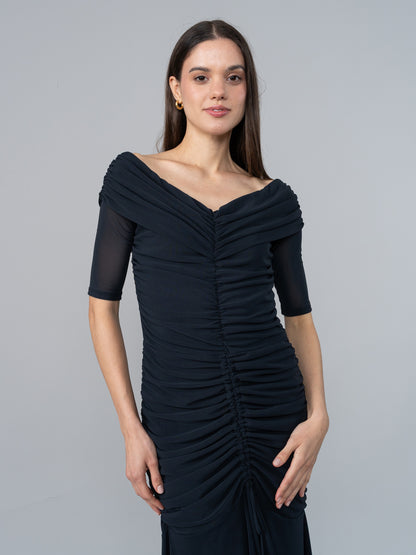 Vestido July Negro en Tul