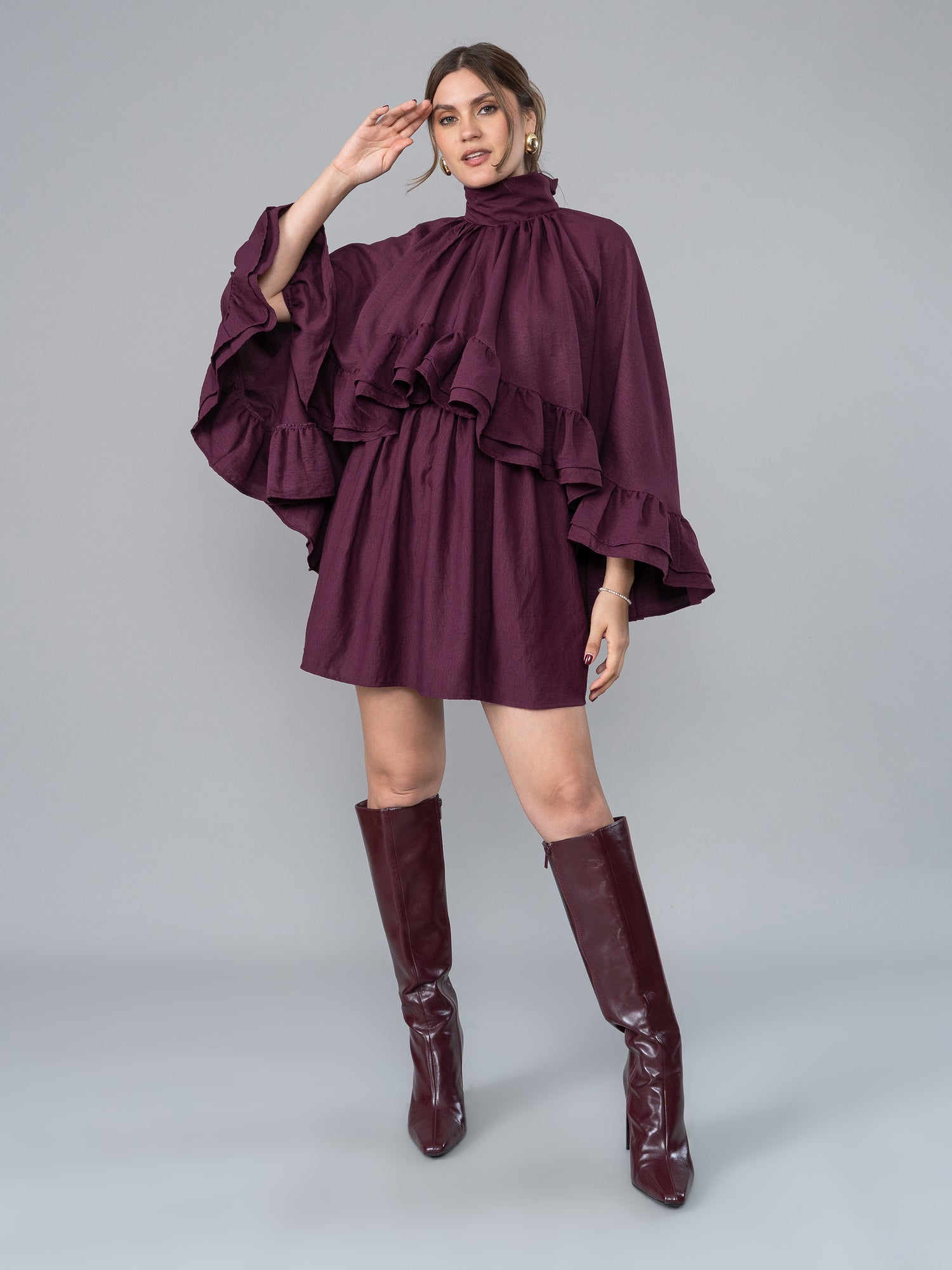 Vestido Julieta Guinda en Gaia