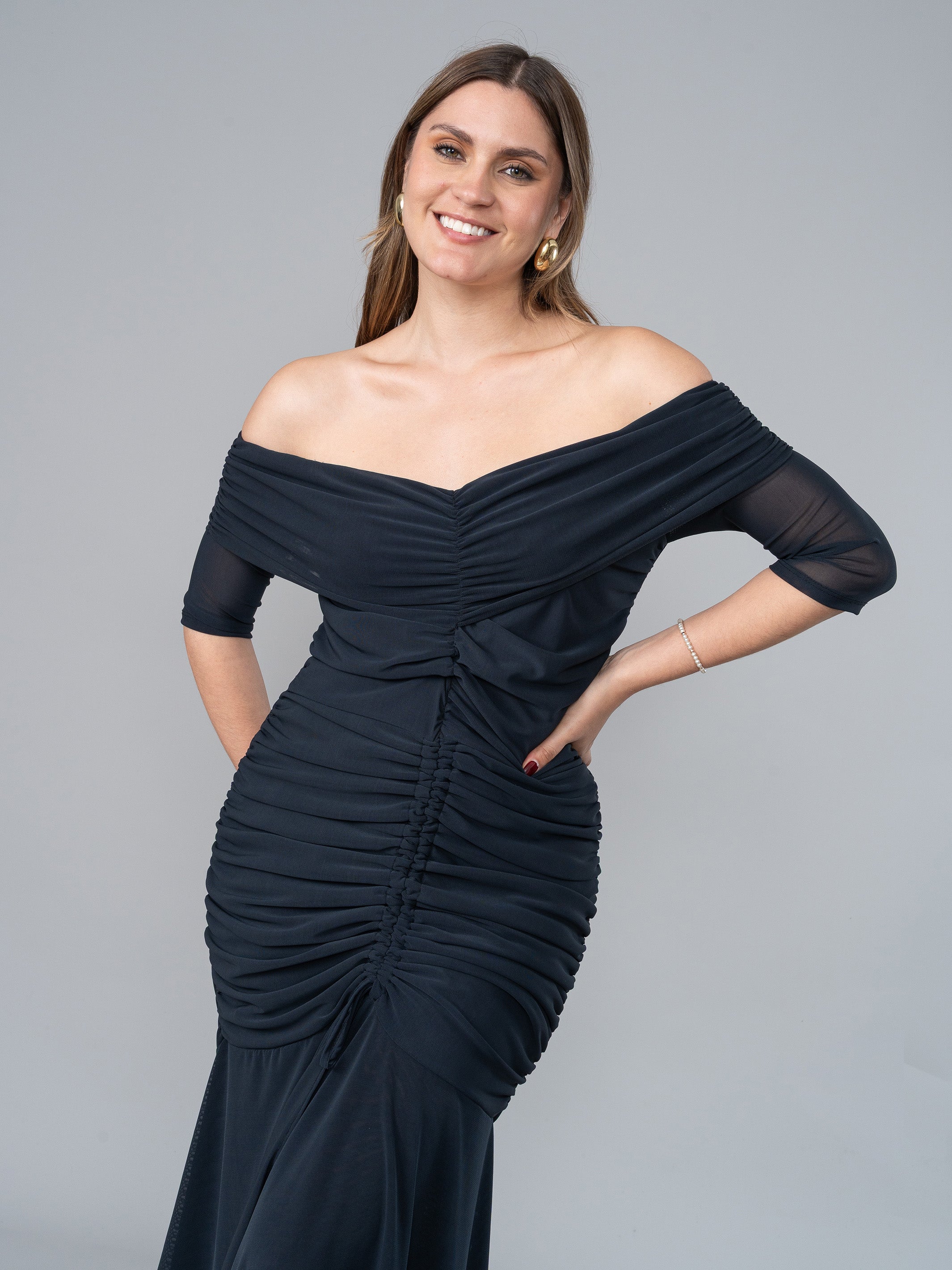 Vestido July Negro en Tul