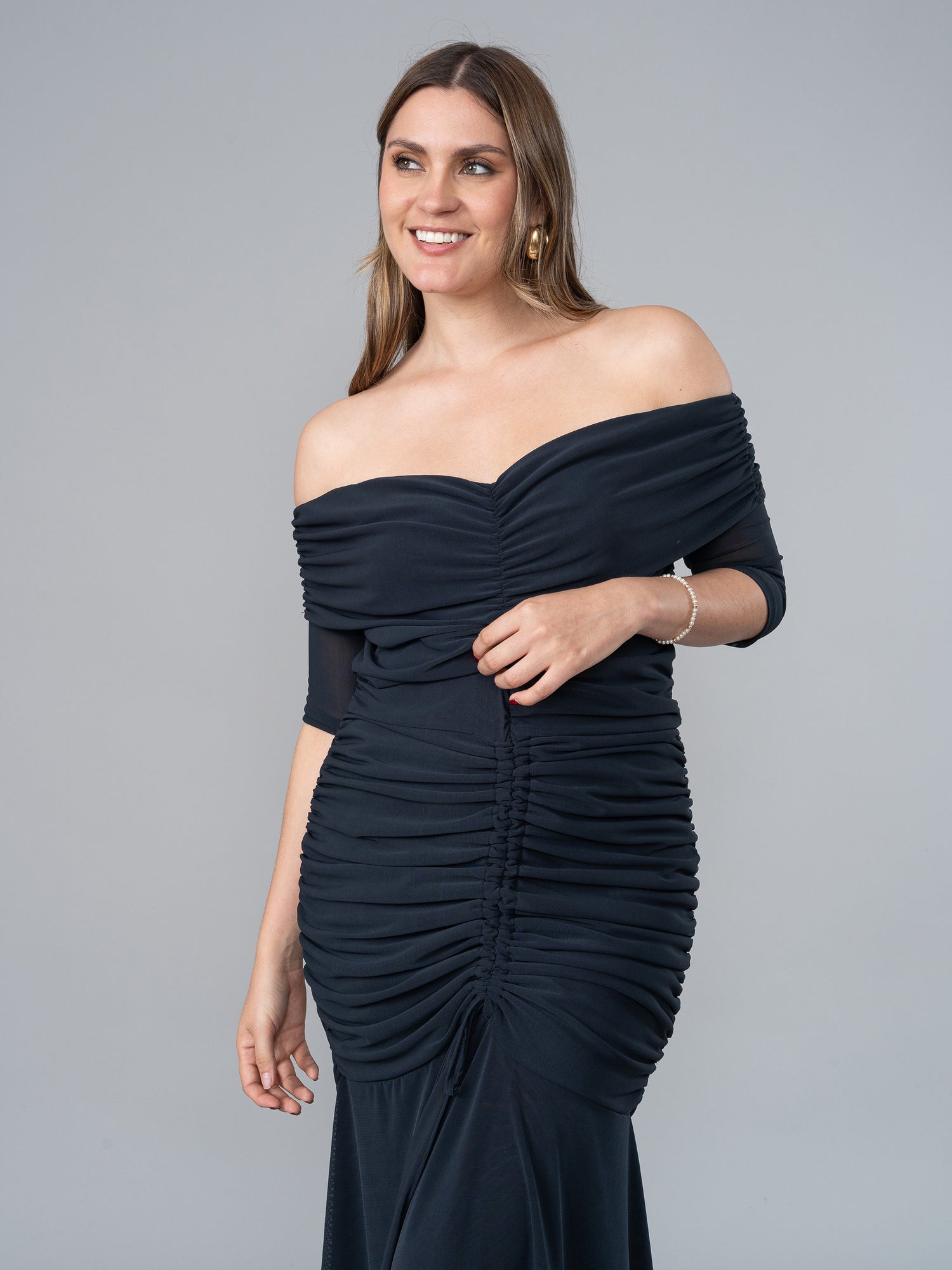 Vestido July Negro en Tul