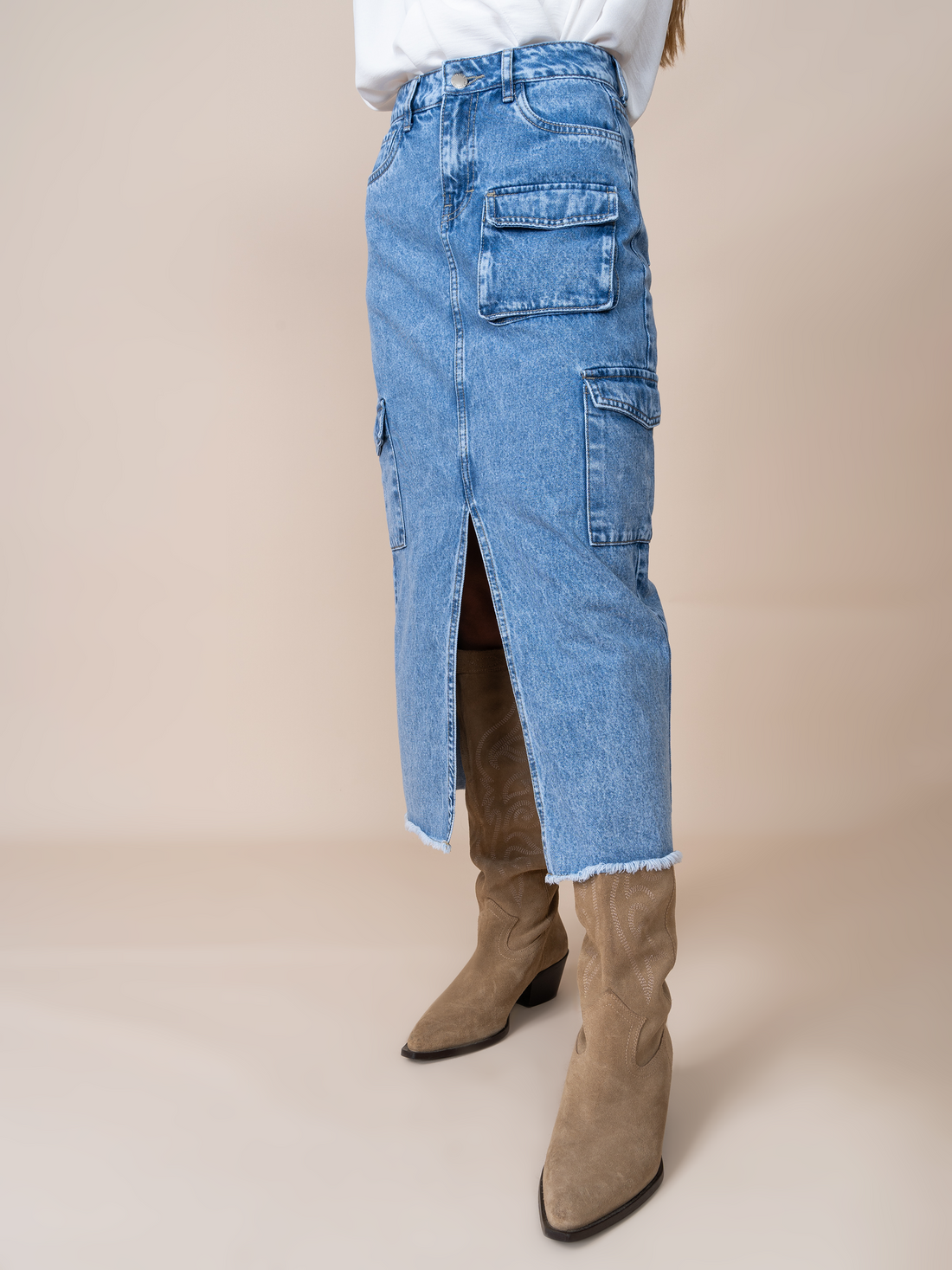 Falda Denim Sofia Azul