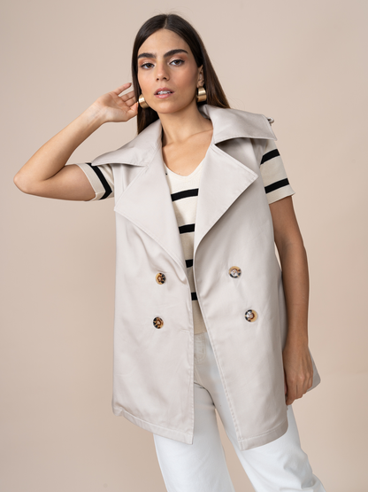 Chaleco Trench Beige