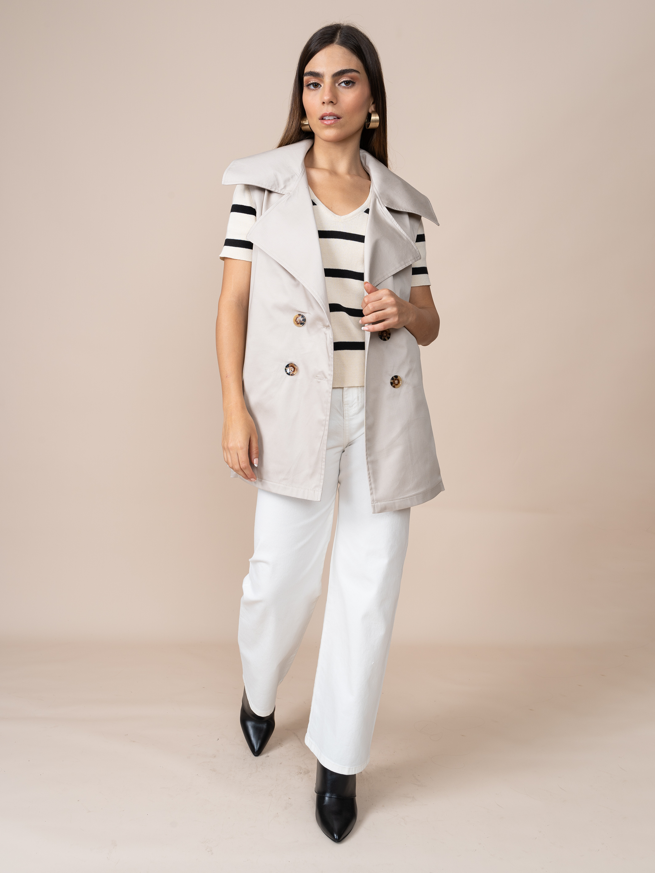 Chaleco Trench Beige