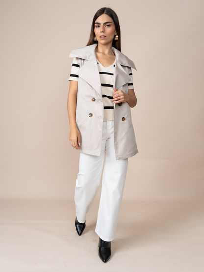 Chaleco Trench Beige