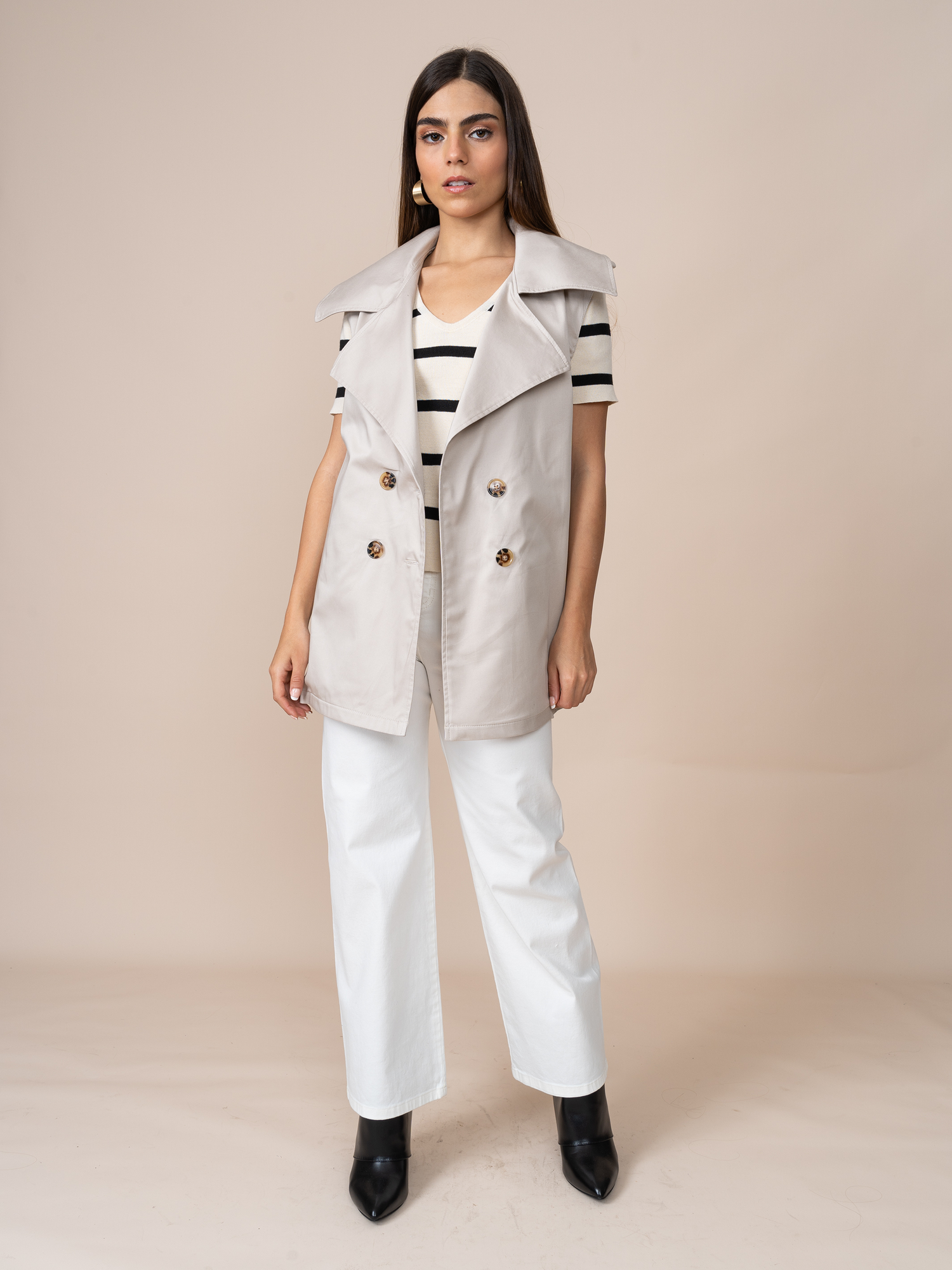 Chaleco Trench Beige