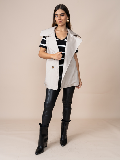 Chaleco Trench Beige
