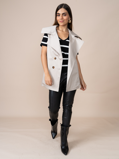 Chaleco Trench Beige