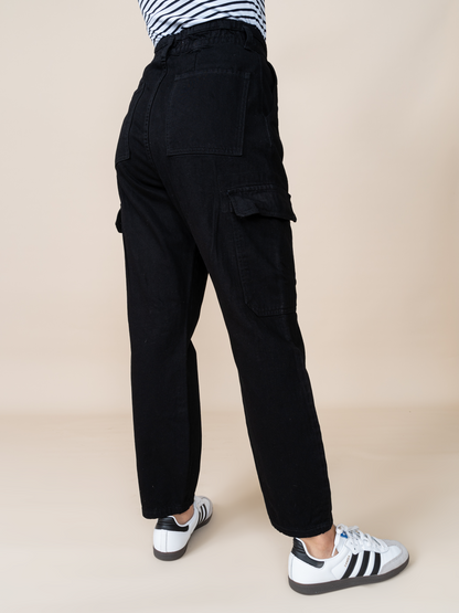 Jean Cargo Negro LM