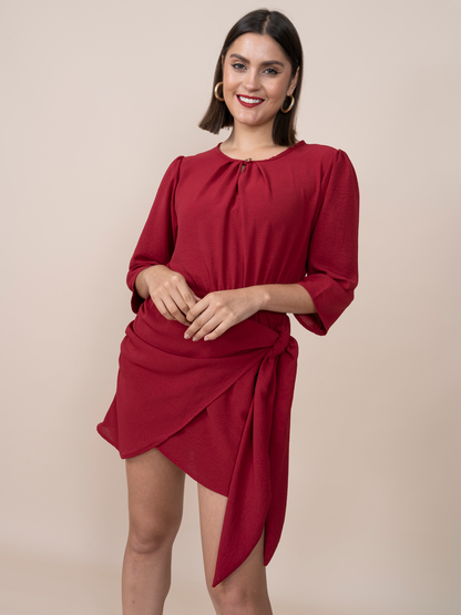 Vestido Flavia Guinda