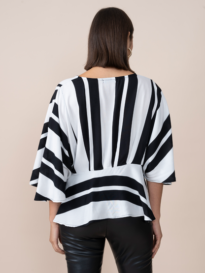Karina Blouse Leaves Print