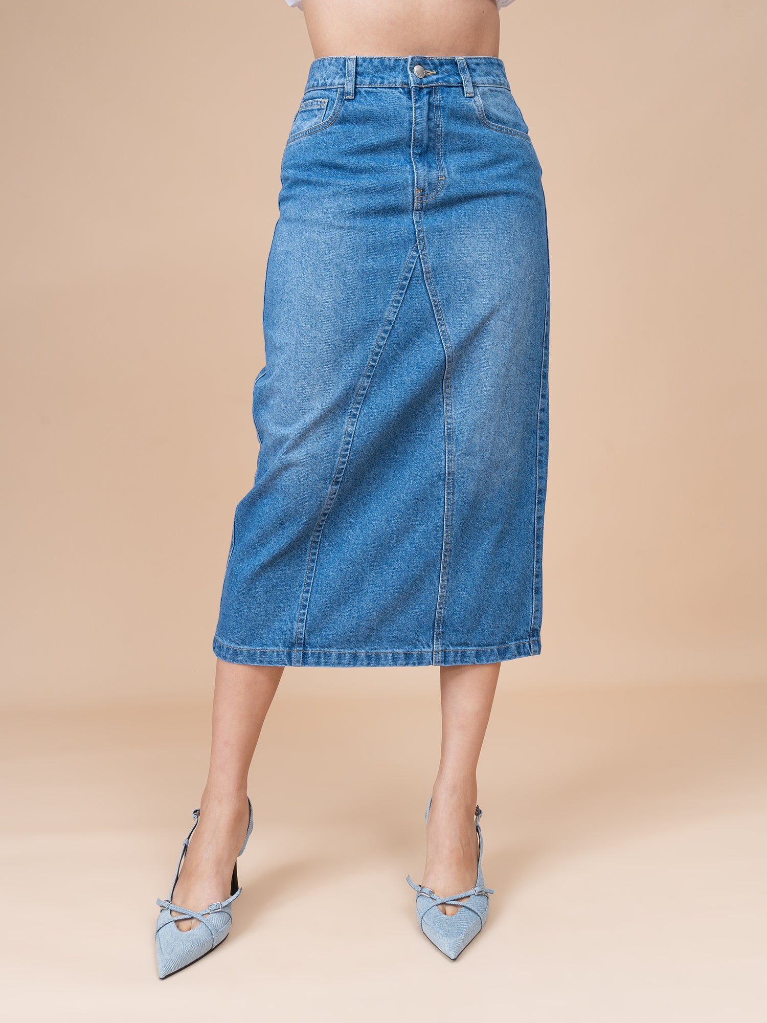 Falda Denim Miranda Azul