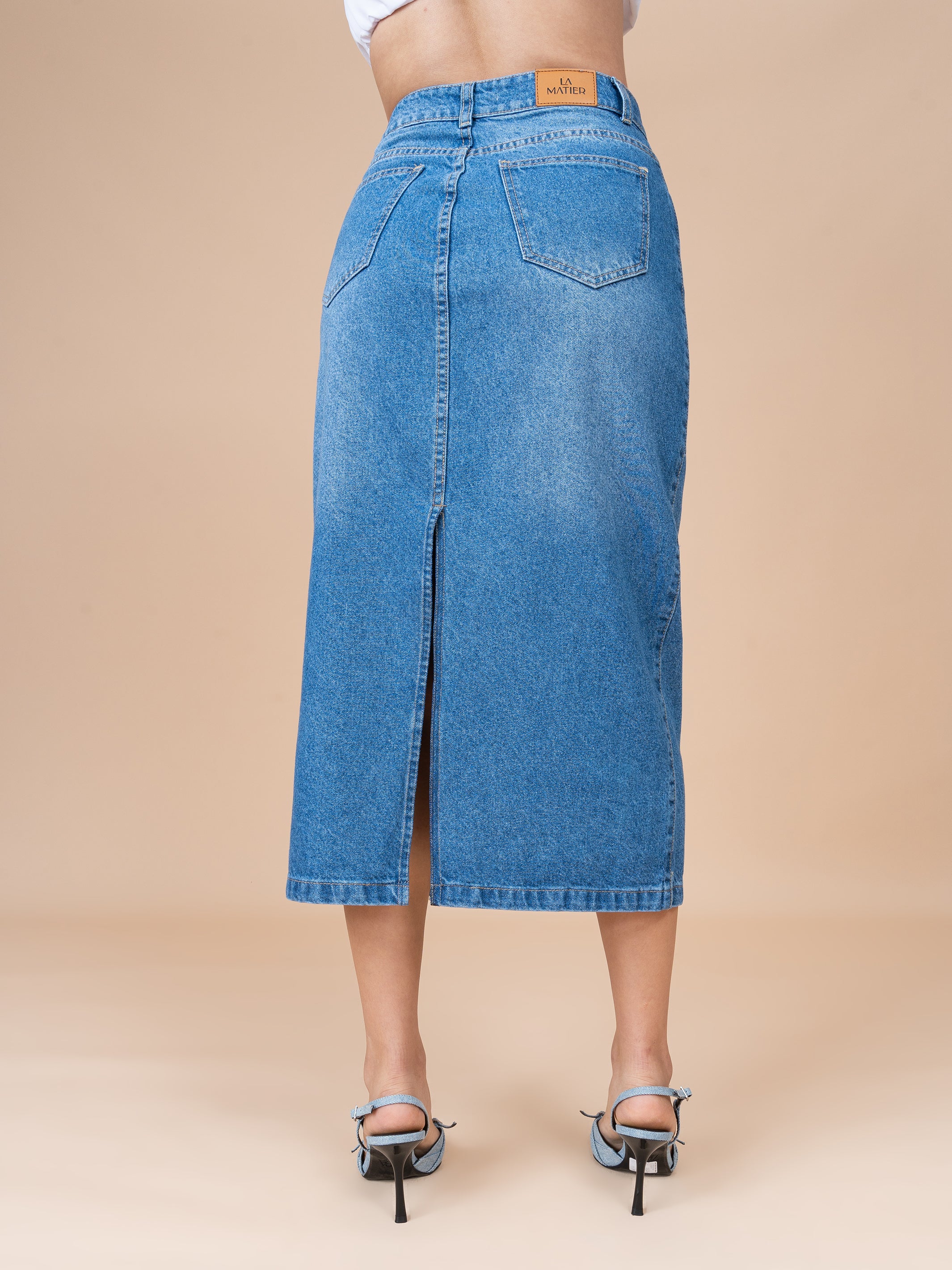 Falda Denim Miranda Azul