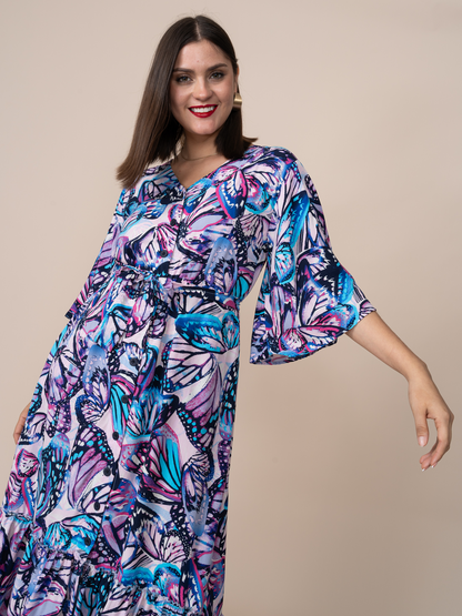 Vestido Mónica Estampado Mariposa