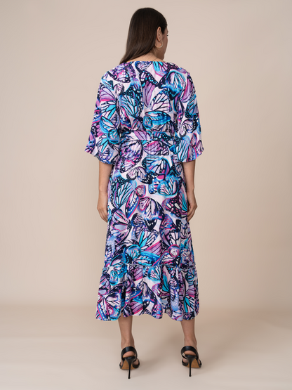 Vestido Mónica Estampado Mariposa