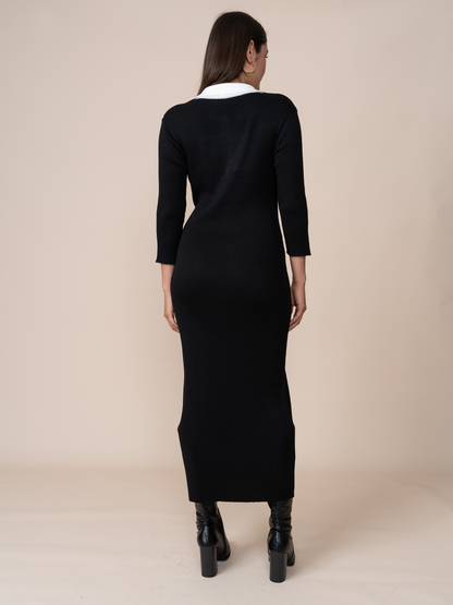 Vestido Tejido Raisa Negro