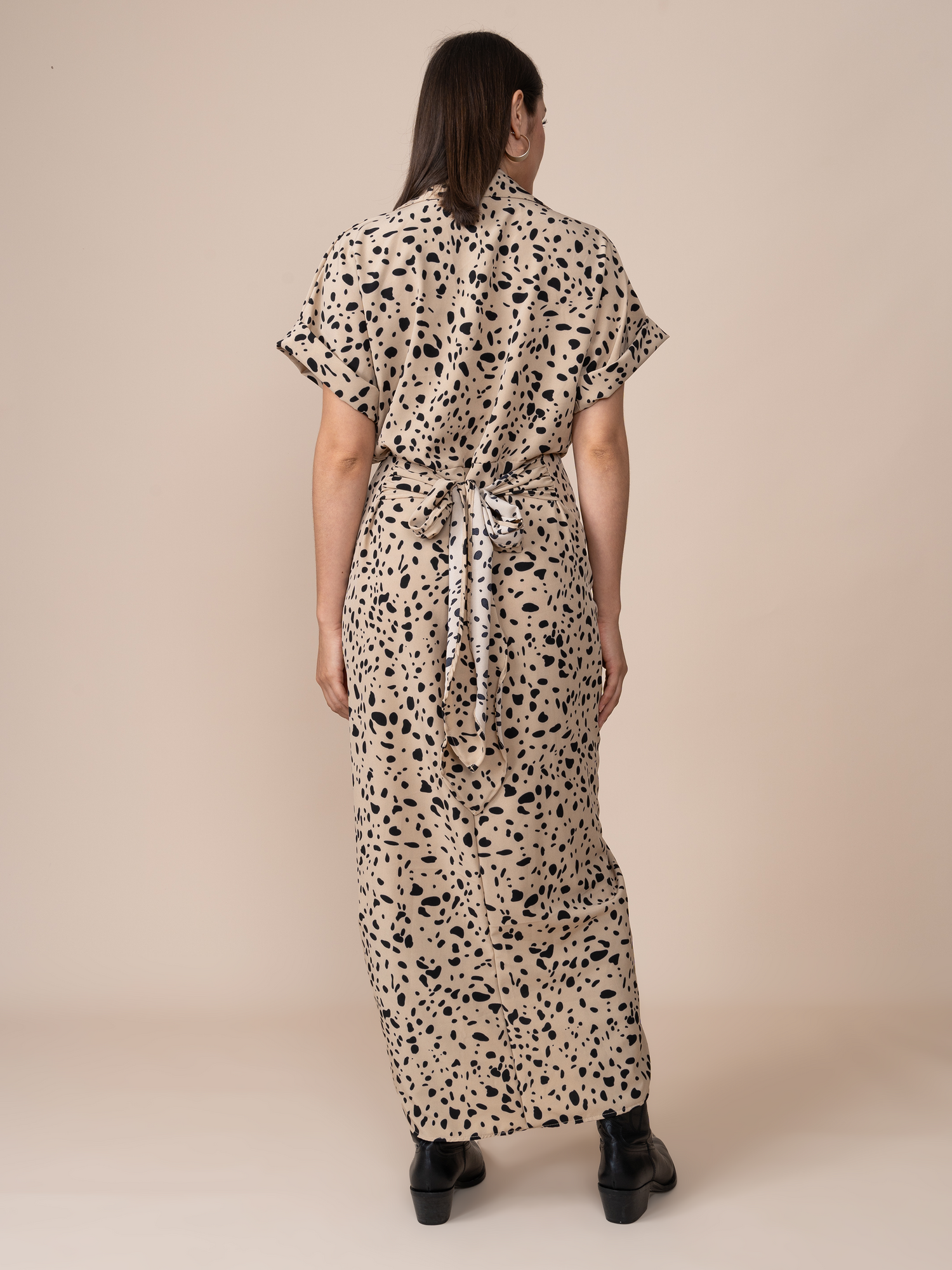 Vestido Patricia Estampado Crema