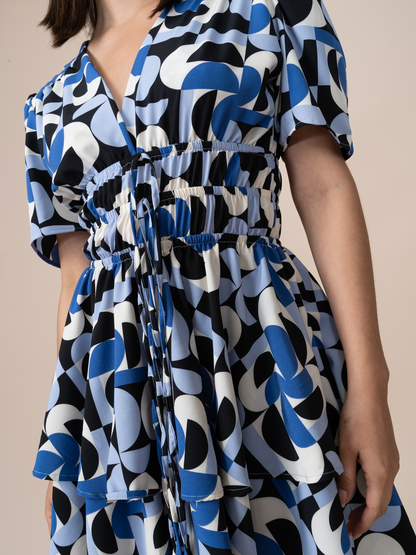 Vestido Amy Estampado Azul
