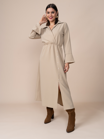 Vestido Carolina Beige
