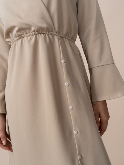 Vestido Carolina Beige