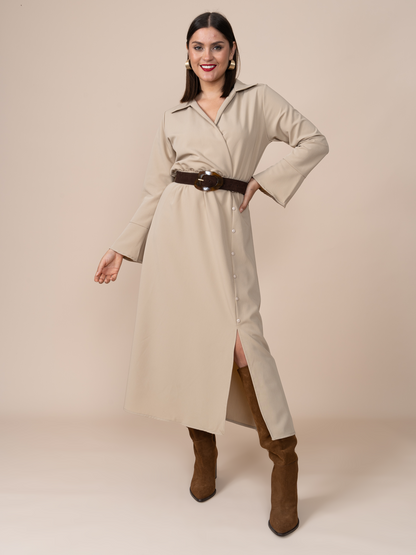 Vestido Carolina Beige