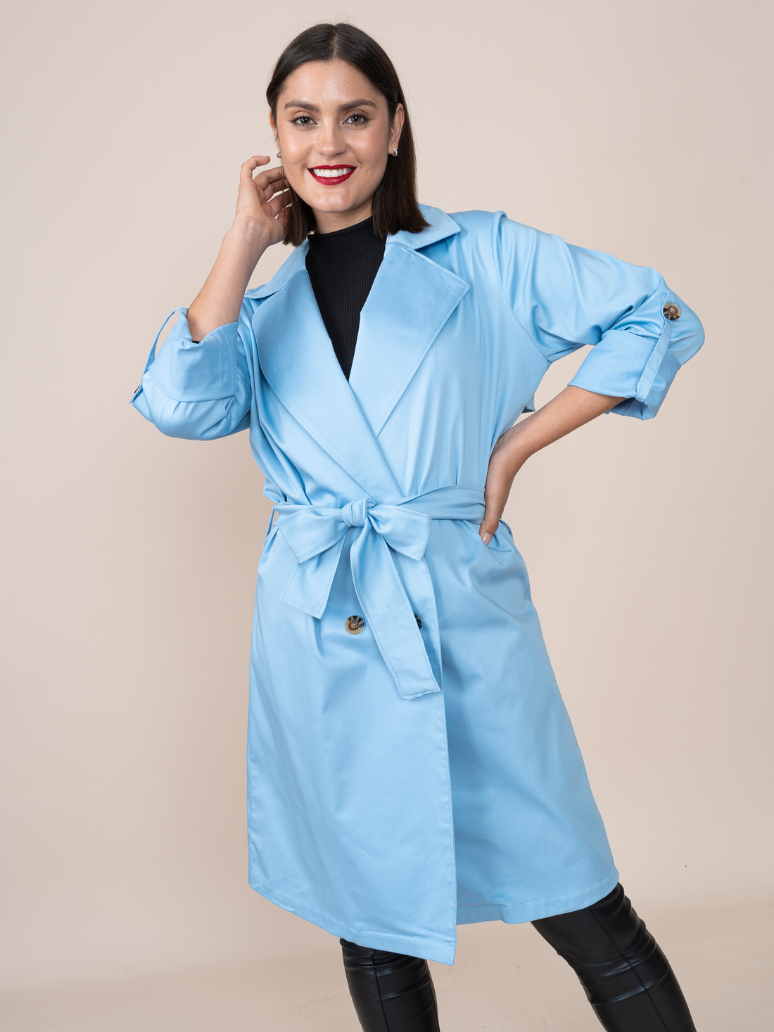 Cream Short Trench Vest