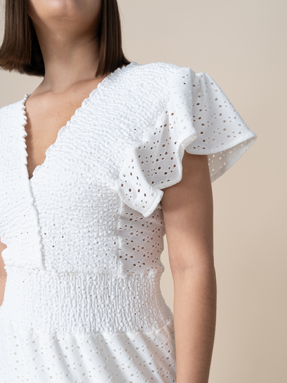 Vestido de Broderie Estela Hueso