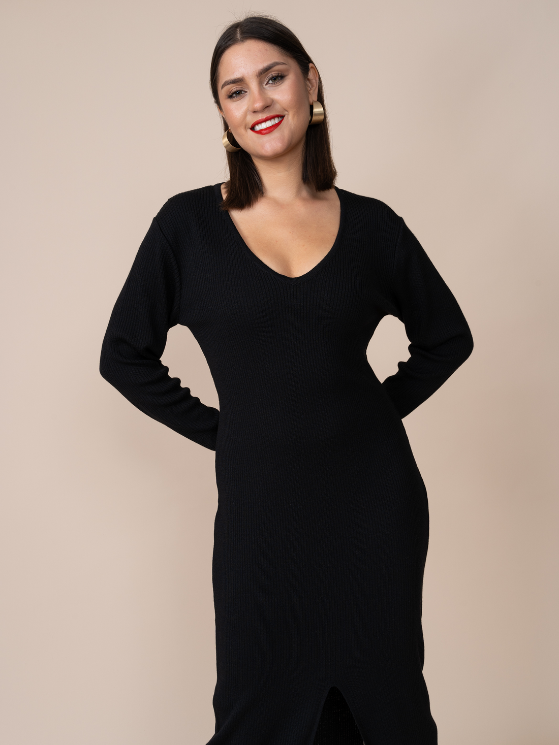 Vestido Tejido Luciana Negro