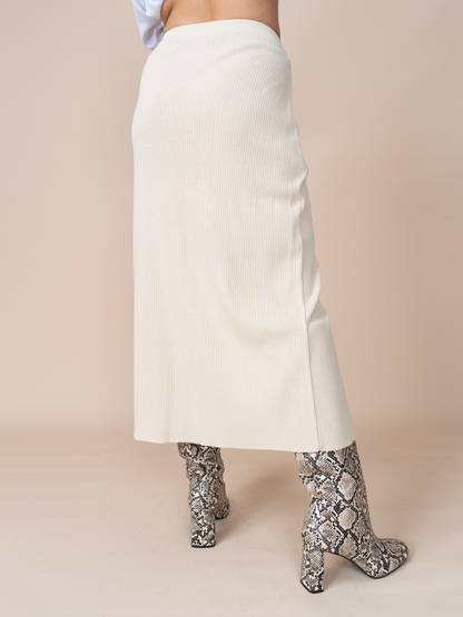 Falda Tejida Isabella Beige