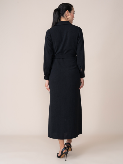 Vestido Envolvente Susana Negro