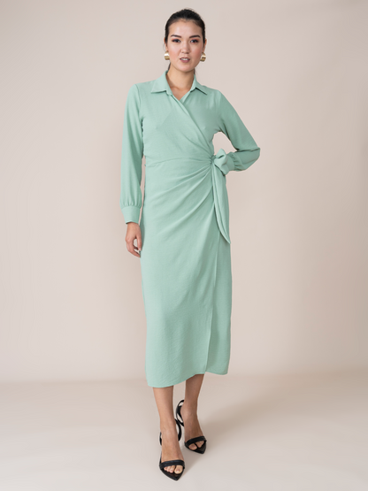 Vestido Envolvente Susana Verde