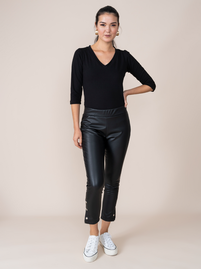 Leatherette Leggings Xime Black