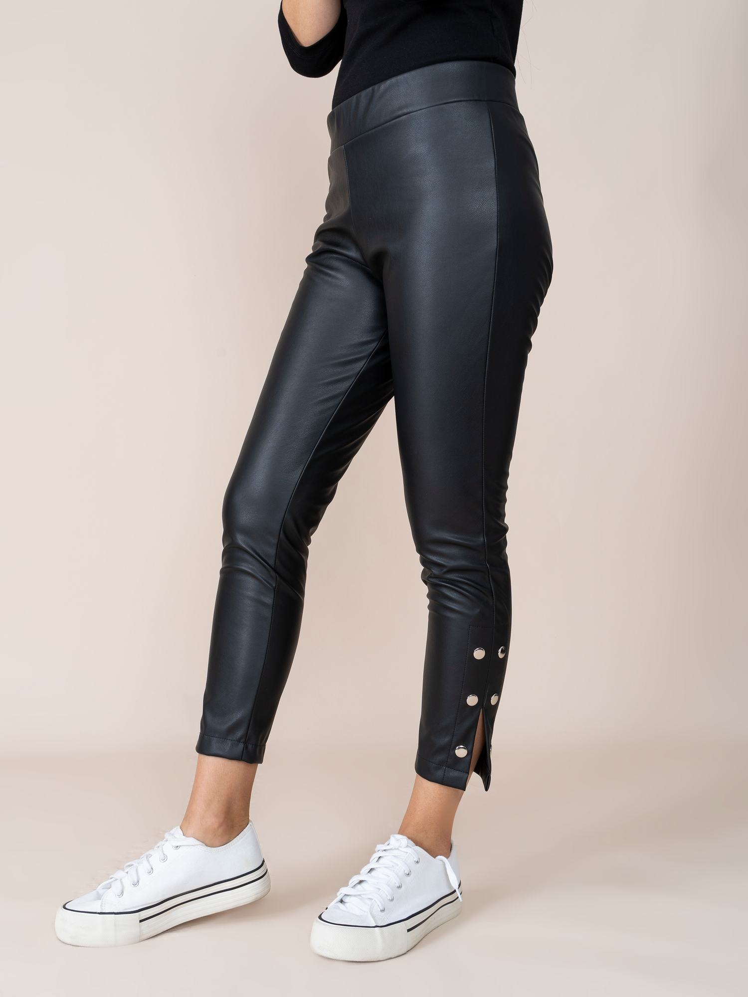 Leatherette Leggings Xime Black