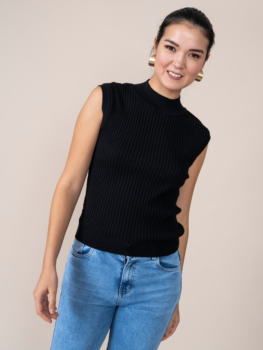 Polo Tejido Tati Negro