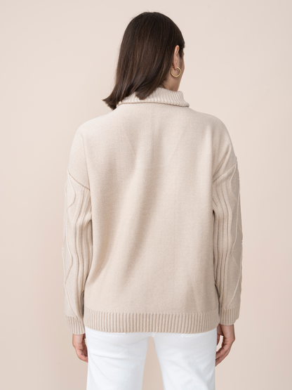 Chompa Tejida Cynthia Beige
