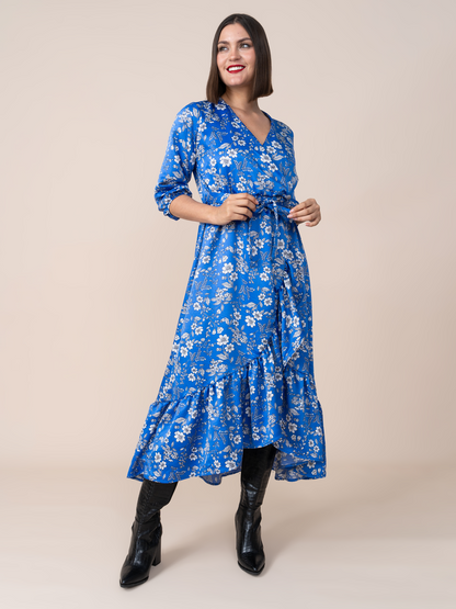 Vestido Nicole Estampado Azul