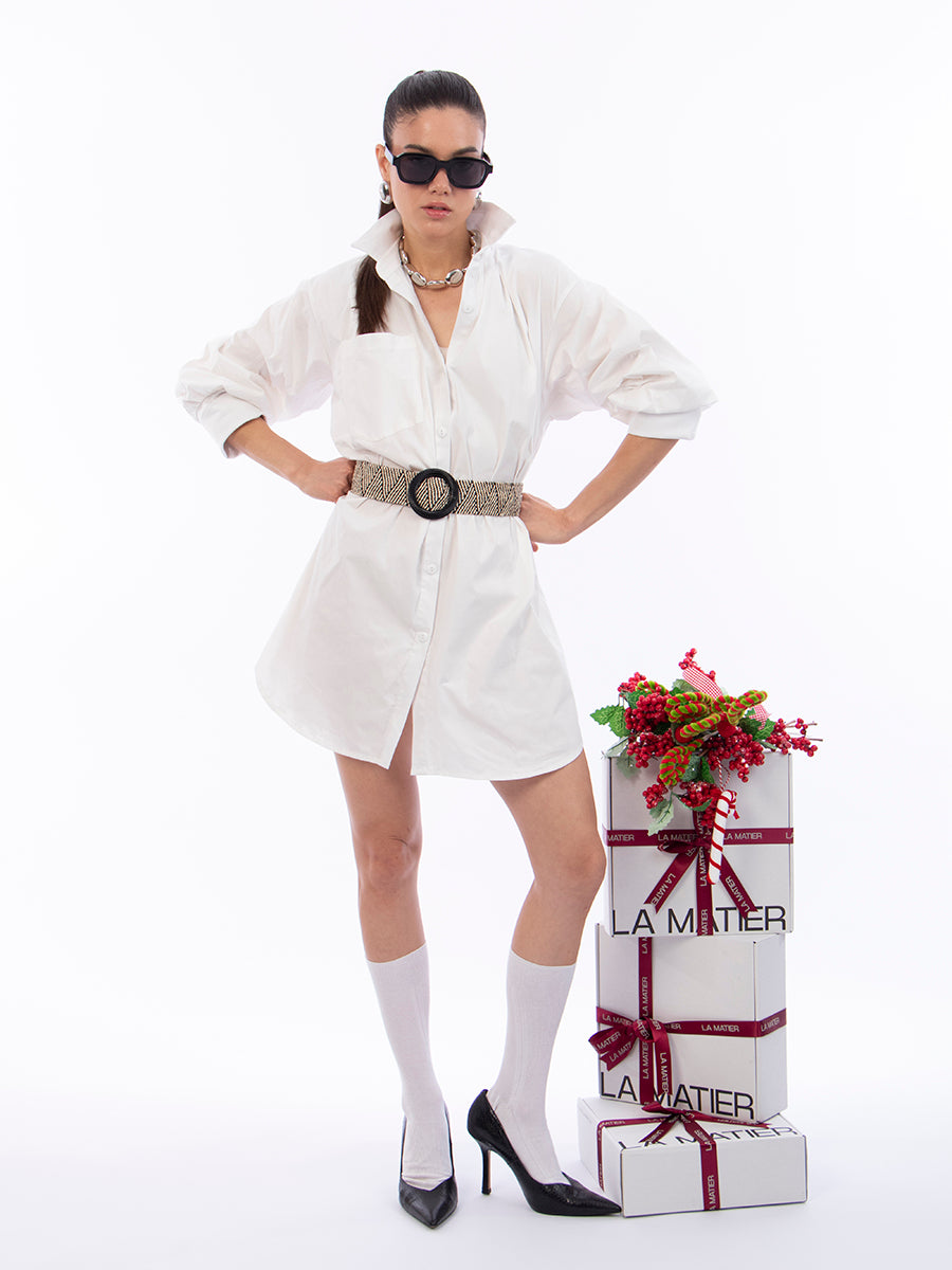 Vestido Camisero Blanco