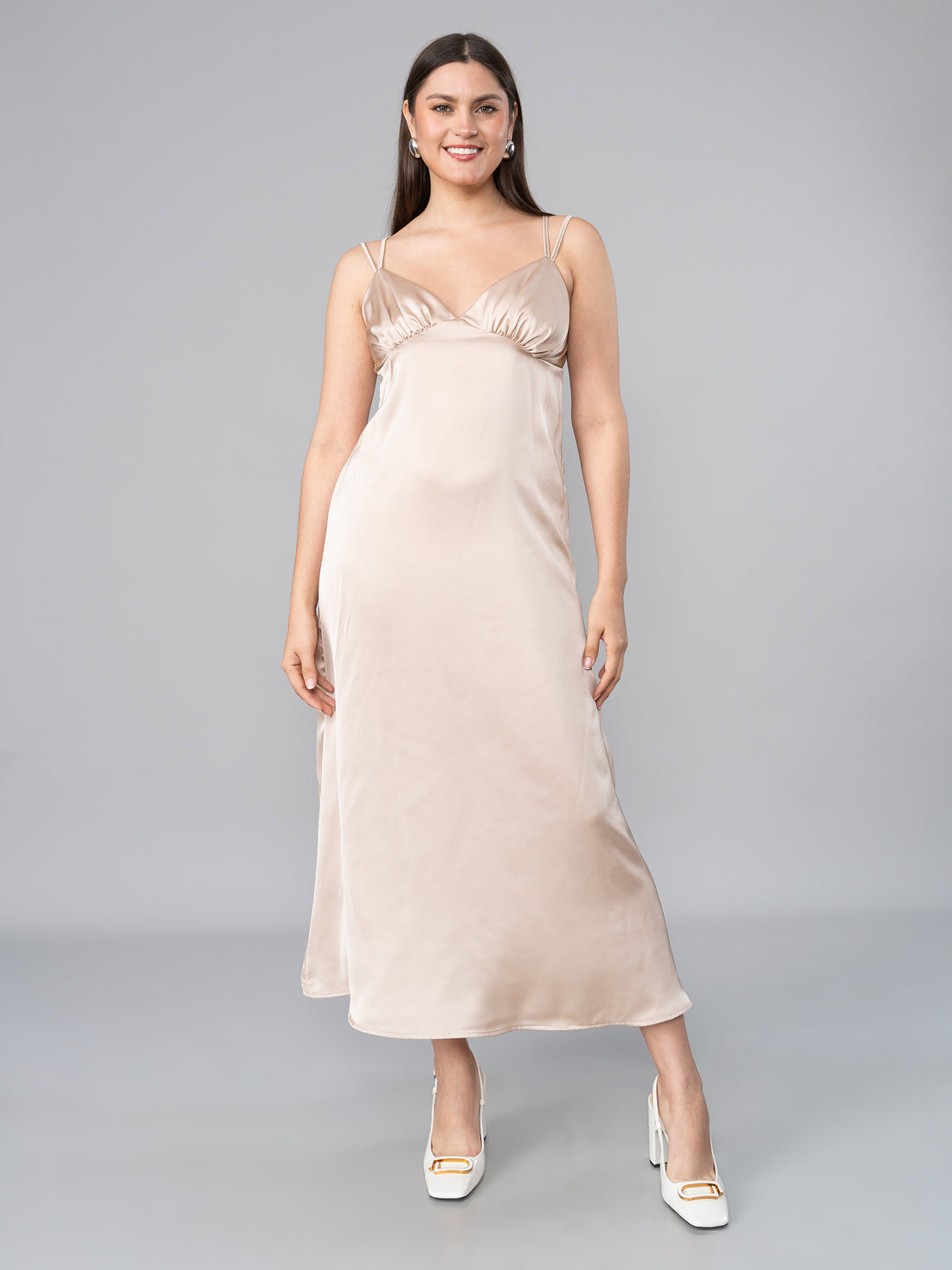 VESTIDO MARTHA CHAMPAGE XS/S OUTLET 5000