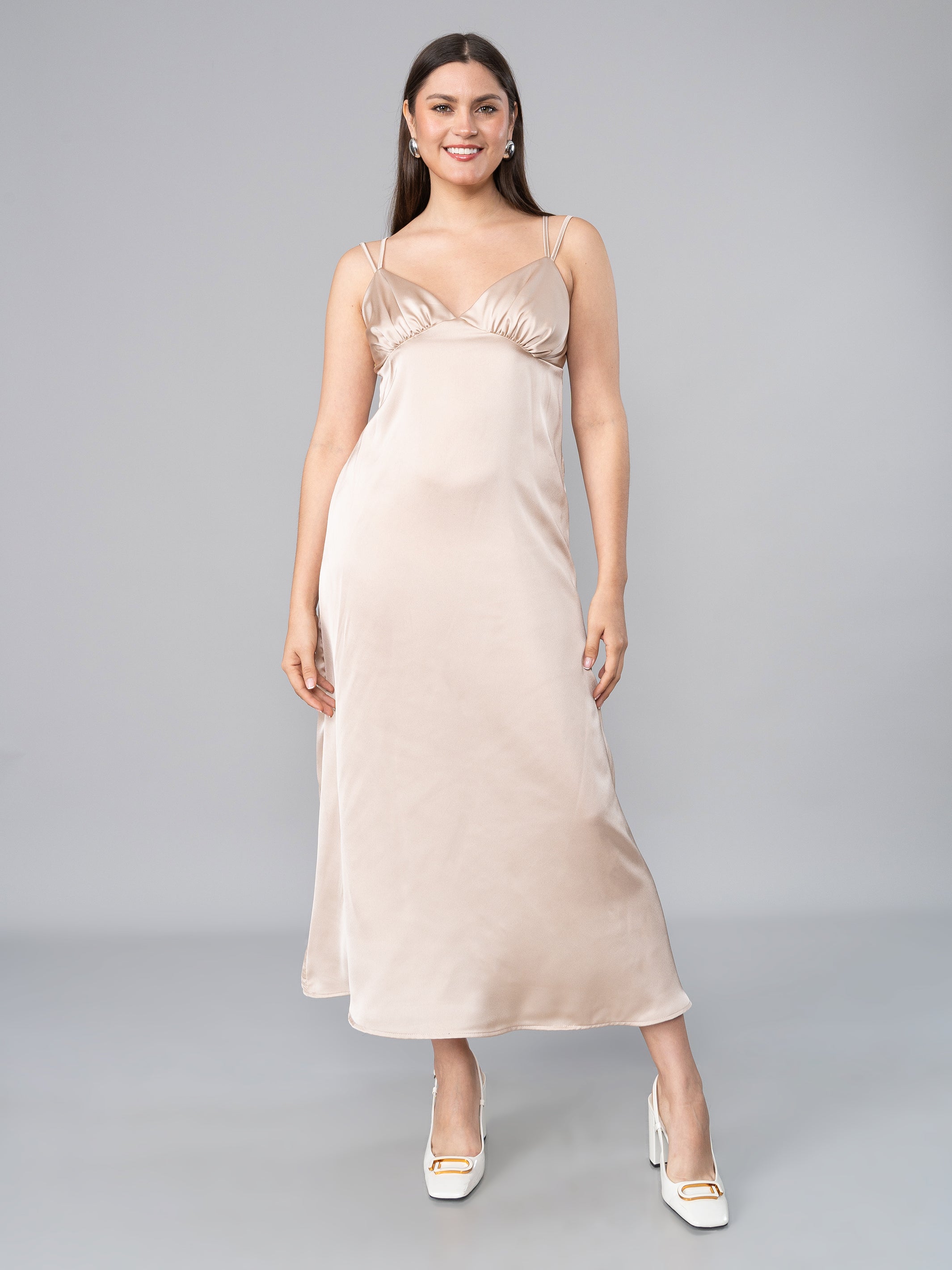 VESTIDO MARTHA CHAMPAGE XS/S OUTLET 5000