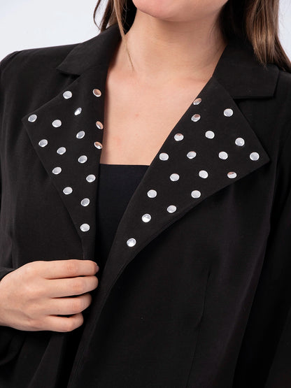 Blazer Martina Tachas Negro