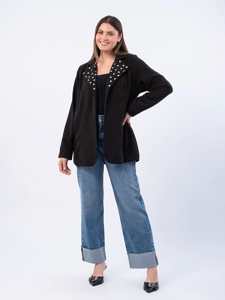Blazer Martina Tachas Negro