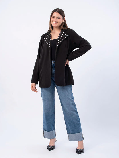 Blazer Martina Tachas Negro