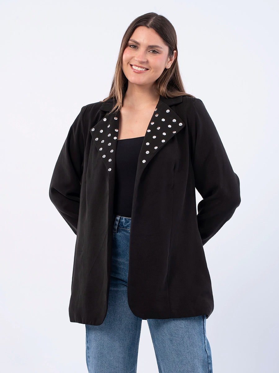 Blazer Martina Tachas Negro
