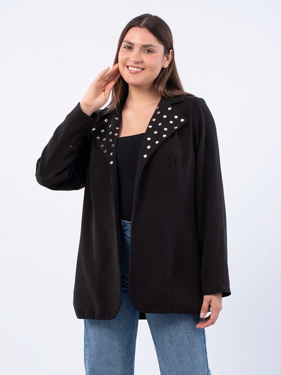 Blazer Martina Tachas Negro