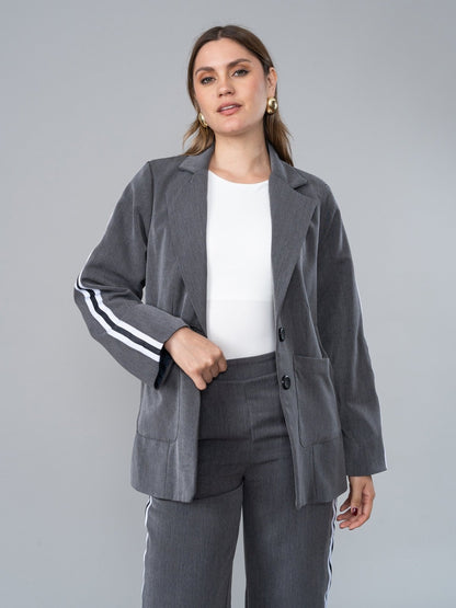 Blazer Sofia Gris Sport - blazer de La Matier