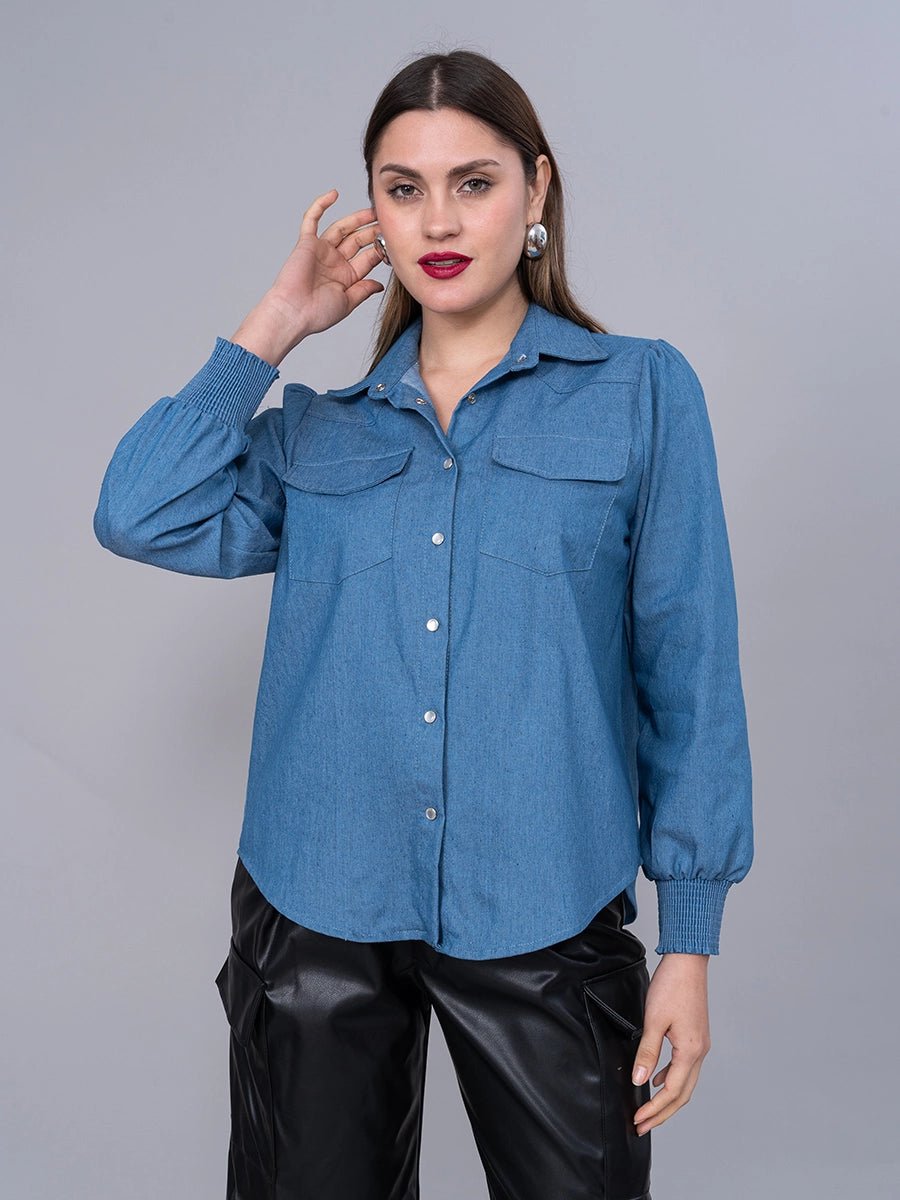 Blusa cielo Chambray - Blusa de La Matier